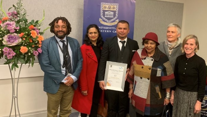Mr Siraaj Adams received the 2019 Jakes Gerwel Award! Siraaj delivered a lecture entitled “Transforming Public Health using Digital Health, the journey so far...”.