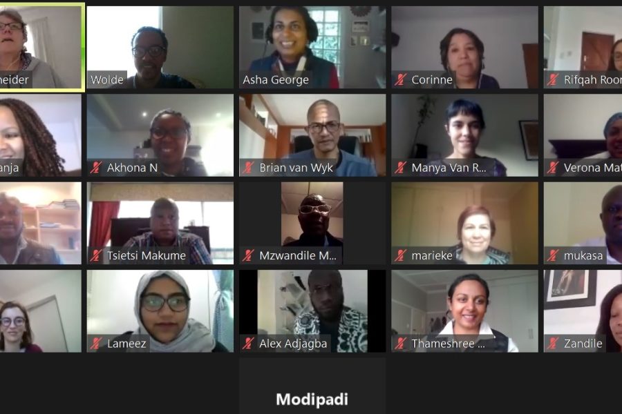 Involved 15 new public health PhD students, based in SA, Uganda, Namibia and Kenya; health professionals, managers, academics, UN workers, activists; a mix of part-time and full-time.