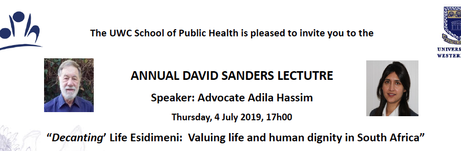 Advocate Adila Hassim  discussed how we value the life and dignity within and beyond the health system.