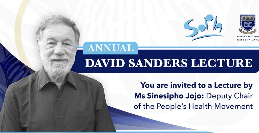 Dr Sinesipho Jojo delivers the 2021 David Sanders Lecture