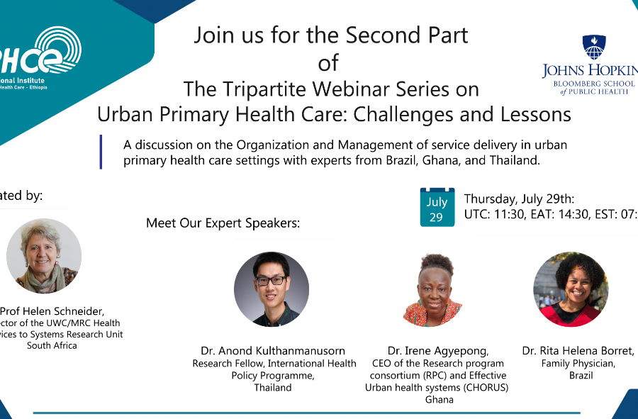 All three participating countries- Thailand, Brazil and Ghana are exemplars in enabling universal access to primary health care.