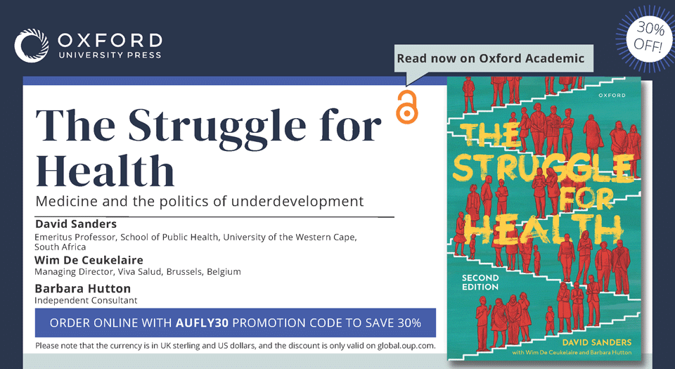 At the time of Prof David Sander's passing, he was working on an updated edition of this influential book, The Struggle for Health:
