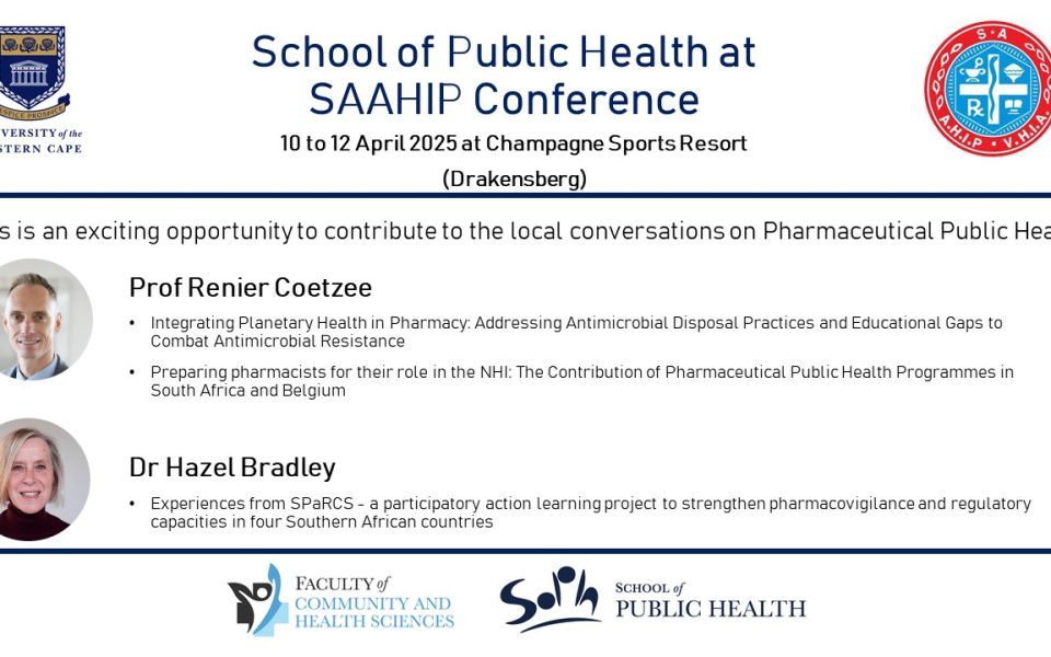 This is an exciting opportunity to contribute to the local conversations on Pharmaceutical Public Health