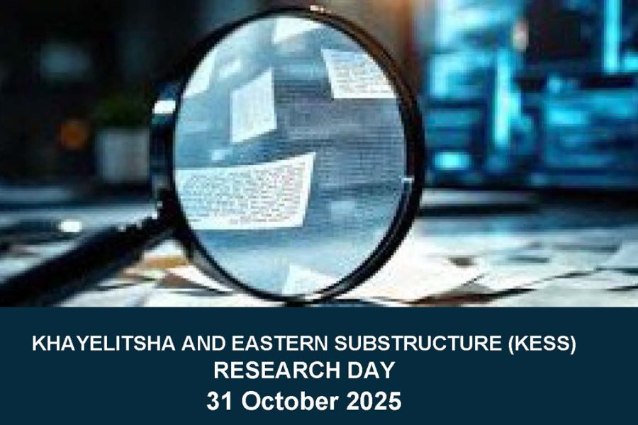 The Western Cape Government Department of Health and Wellness (WCGHW), Khayelitsha Eastern Sub-structure (KESS) is hosting its 2025 Research Day under the theme “Health and Harmony: Ecosystems, Equity, and Evidence for Sustainable Well-being” which will take place on 31 October 2025.