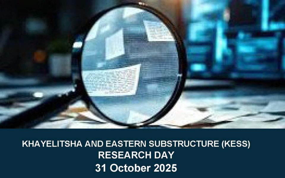 The Western Cape Government Department of Health and Wellness (WCGHW), Khayelitsha Eastern Sub-structure (KESS) is hosting its 2025 Research Day under the theme “Health and Harmony: Ecosystems, Equity, and Evidence for Sustainable Well-being” which will take place on 31 October 2025.