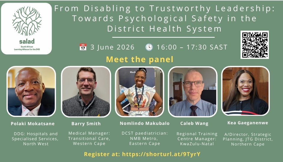 This June 2026 webinar examines the shift from a punitive, compliance-driven management culture toward a culture that prioritizes psychological safety and encourages staff to openly report errors and fail safely. Speakers highlight how leadership styles impact workplace trust and team performance, concluding with a call for distributed and relational leadership models to build a resilient health system rooted in empathy and continuous learning.