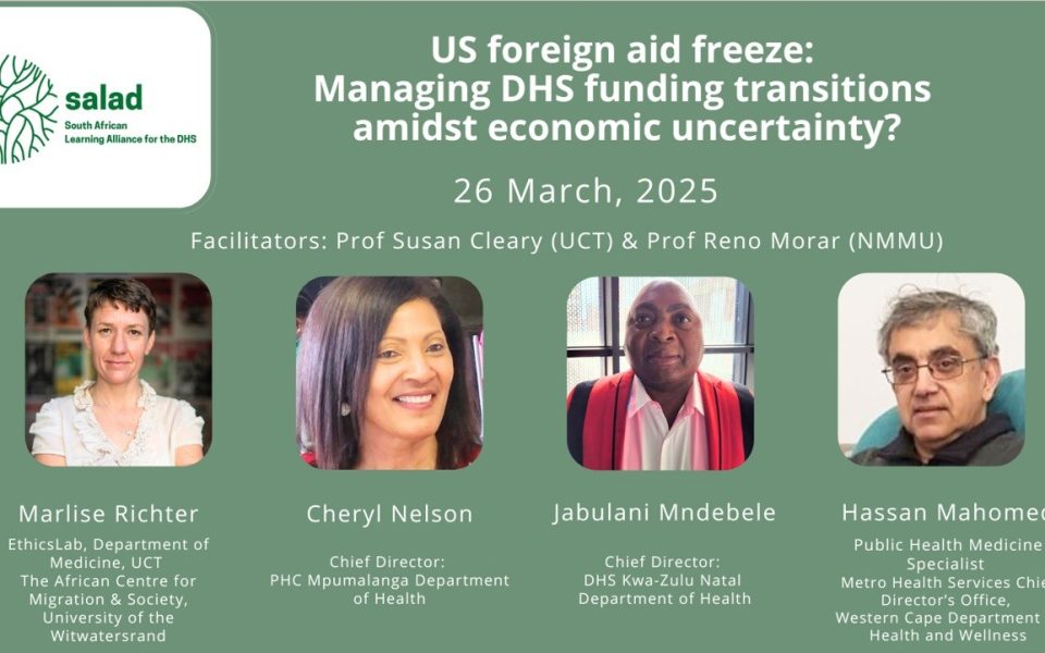 This March 2025 webinar addresses the sudden and disruptive suspension of USAID and PEPFAR funding in South Africa. Speakers report on the immediate service impacts and job losses, while identifying strategic opportunities to transition toward local ownership and integrated, person-centred care.