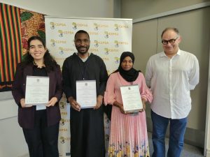 3- Participants were awarded Certifies of Attendance